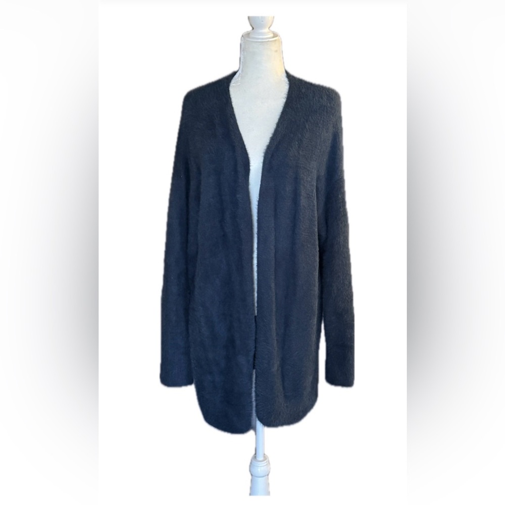 LOFT Cozy Open-Front Sweater - Midnight Teal Blue